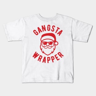 Gangsta Wrapper Christmas Santa Kids T-Shirt